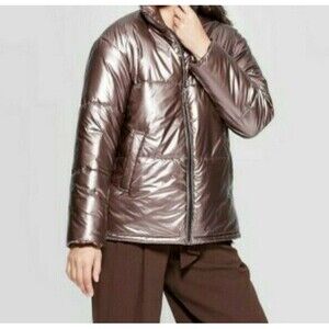 TARGET A New Day Metallic Puffer Jacket, Copper, Large